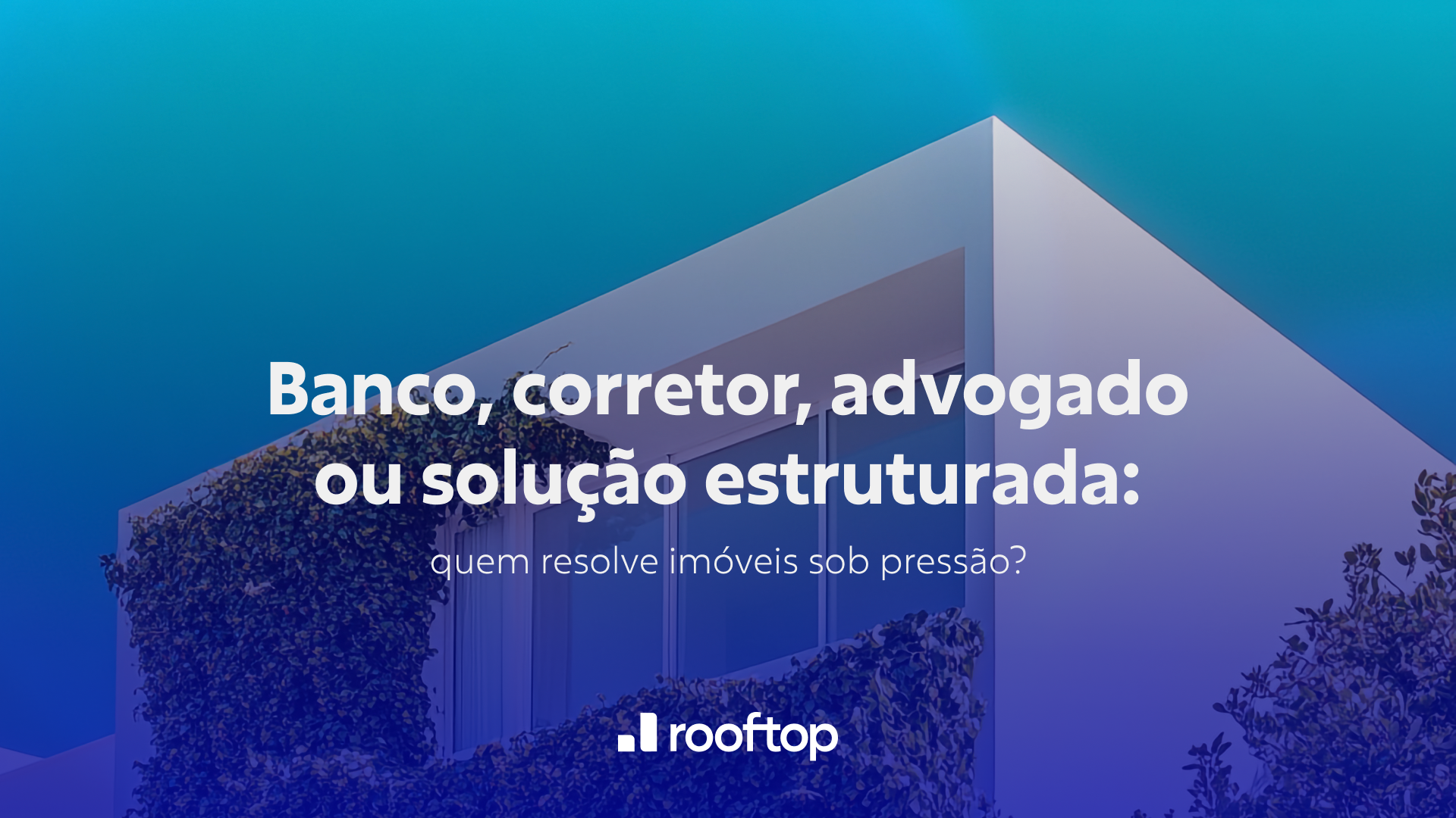 Qual a solução para imóveis sob pressão